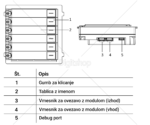 HIKVISION DS-KD-KK/S MODUL ŠEST TIPK ZA DS-KD8003-IME1/S - slika 3