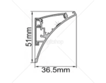 KOMPLET KOTNI LED ALU PROFIL SKU15135/2M - slika 3